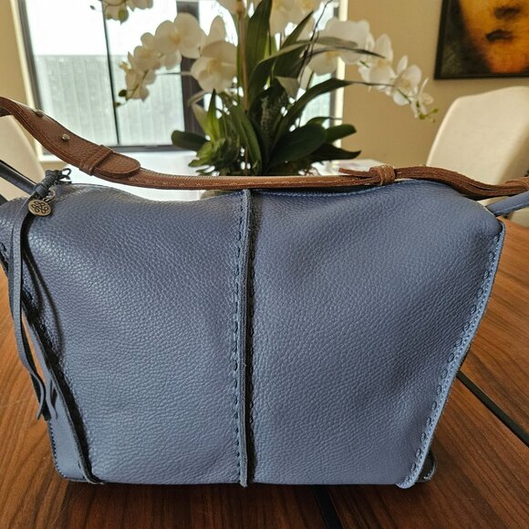 The Sak Blue and Brown Hobo Bag - Picture 7 of 11